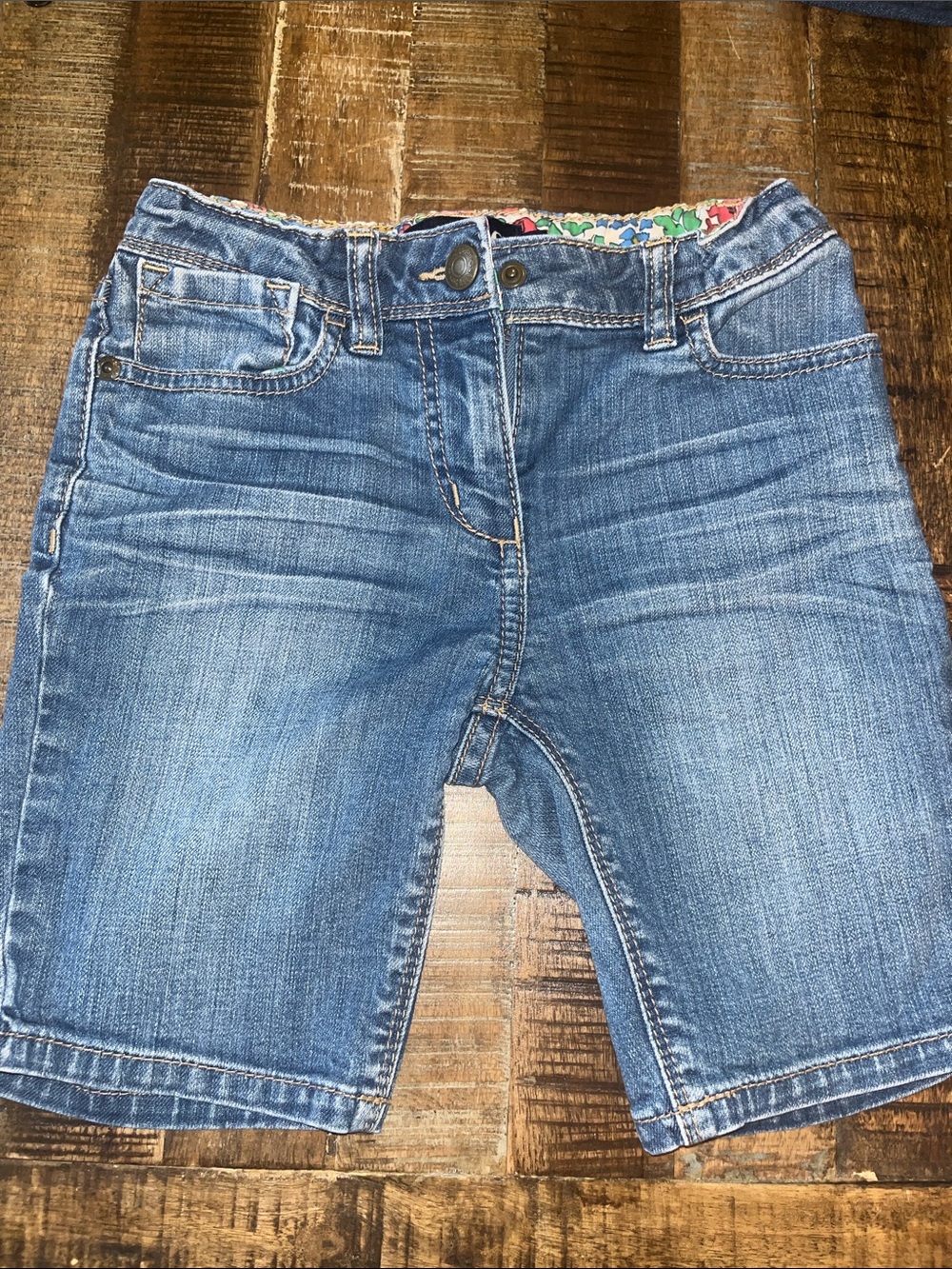 Mini Boden Blue Denim Kids Shorts